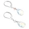 "Sea Opal" Glass Briolette Sterling Silver Lever Back Earrings Crystal product 3